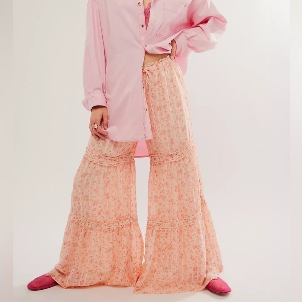 Free People Emmaline Tiered Pants NWOT